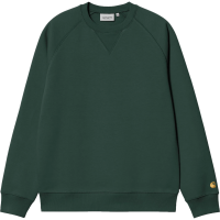 CARHARTT WIP CHASE SWEATSHIRT GREEN/GOLD FELPA