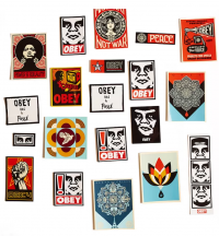 OBEY PACK 5 ASSORTED STICKER