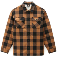 DICKIES SHERPA LINED SACRAMENTO BROWN DUCK CAMICIA