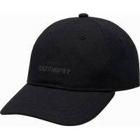 CARHARTT WIP CANVAS SCRIPT BLACK/BLACK CAPPELLO