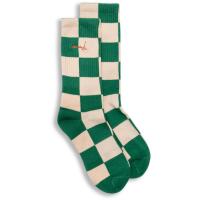 EMENTA CHESS GREEN/BEIGE CALZINI