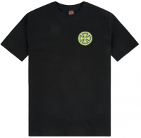 INDEPENDENT STAINED GLASS CROSS BLACK T-SHIRT
