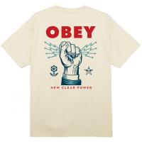 OBEY NEW CLEAR POWER CREAM T-SHIRT