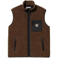 CARHARTT WIP PRENTIS VEST LINER DEEP H BROWN/BLACK SMANICATO