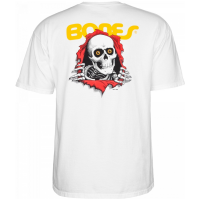 POWELL PERALTA RIPPER SUPPORT WHITE T-SHIRT