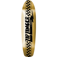 KROOKED ZIP ZINGER FOIL 7.75" x 30" GOLD TAVOLA SKATEBOARD