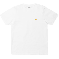 CARHARTT WIP CHASE WHITE/GOLD T-SHIRT