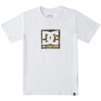 DC SQUARE STAR FILL WHITE T-SHIRT BAMBINO