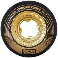 RICTA CHROME CORE BLACK GOLD 53mm - 99a RUOTE SKATEBOARD