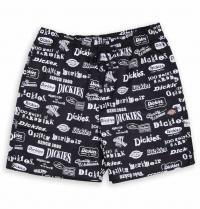 DICKIES 100 AOP BLACK SHORTS