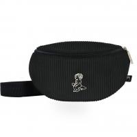 EMENTA FREI IKON CORDUROY WAIST BAG BLACK MARSUPIO