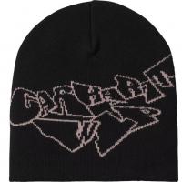 CARHARTT WIP SCREWED UP SCRIPTER BEANIE BLACK/HORTENSIA