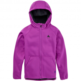 BURTON CROWN WEATHERPROOF FULL ZIP VIVID VIOLA PILE BAMBINO