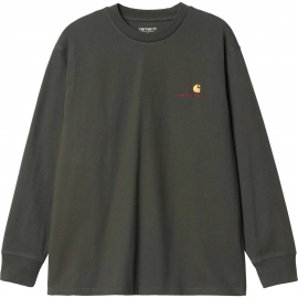 CARHARTT WIP L/S AMERICAN SCRIPT PLANT T-SHIRT