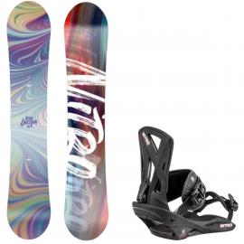 NITRO LECTRA 146 + RYTHM ATTACCHI SNOWBOARD DONNA