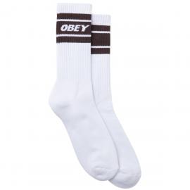 OBEY COOPER II WHITE/BLACK CALZINI