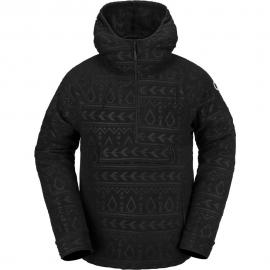 VOLCOM V-SCIENCE 1/2 ZIP HALF BLACK PILE