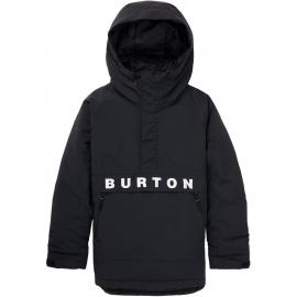 BURTON FROSTNER ANORAK JACKET TRUE BLACK BAMBINO