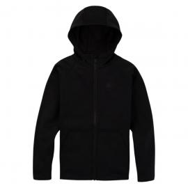 BURTON CROWN WEATHERPROOF FULL ZIP FLEECE TRUE BLACK BAMBINO