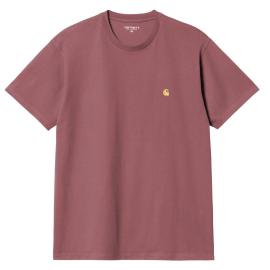 CARHARTT WIP S/S DUSTY FUCHSIA/GOLD T-SHIRT