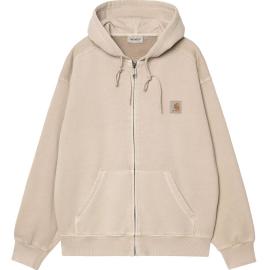 CARHARTT WIP HOODED NELSON JACKET FLEUR DE SEL (GARMENT DYED) 