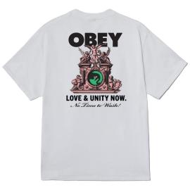 OBEY LOVE & UNITY NOW CLASSIC WHITE T-SHIRT