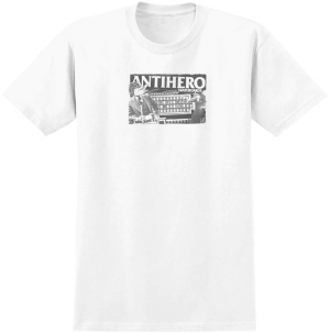 ANTIHERO WHEEL OF ANTIHERO WHITE T-SHIRT