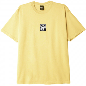 OBEY EYES ICON 3 HEAVYWEIGHT BUTTER T-SHIRT