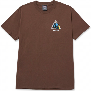 HUF x MARVEL GHOST RIDER TRIPLE TRIANGLE BROWN T-SHIRT