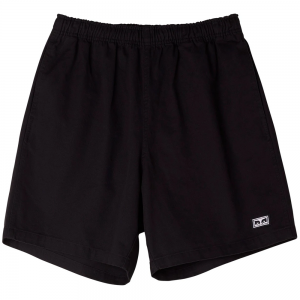 OBEY EASY RELAXED TWILL BLACK SHORTS