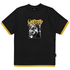 WASTED PARIS NINE WIRE BLACK/GOLDEN YELLOW T-SHIRT