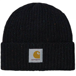 CARHARTT ANGLISTIC BEANIE SPECKLED BLACK CAPPELLO