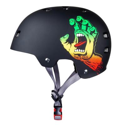 BULLET SANTA CRUZ SCREAMING HAND BLACK RASTA CASCO