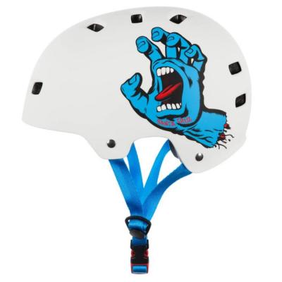 BULLETT SANTA CRUZ SCREAMING HAND WHITE/BLUE CASCO