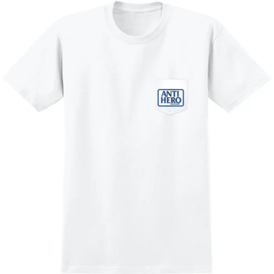 ANTIHERO RESERVE WHITE/BLUE T-SHIRT