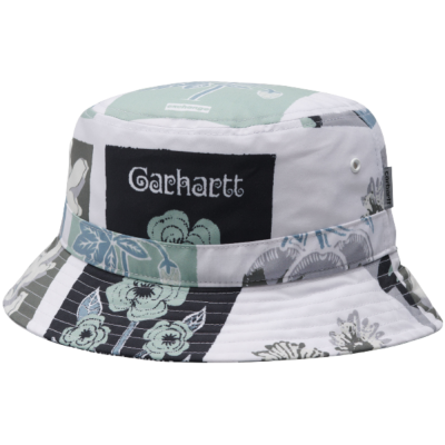 CARHARTT WIP SYLVAN BUCKET VERDAN PRINT/WHITE CAPPELLO