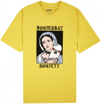 DOOMSDAY HOLY SK8 YELLOW T-SHIRT