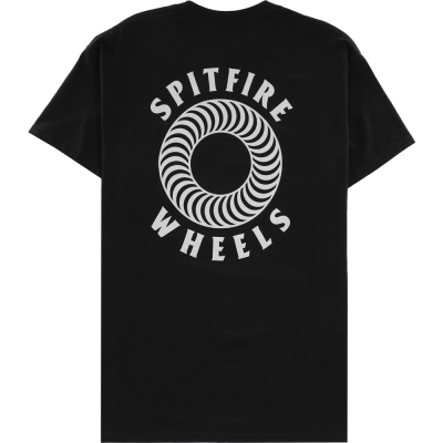 SPITFIRE HOLLOW CLASSIC BLACK SLIVER FLECK T-SHIRT