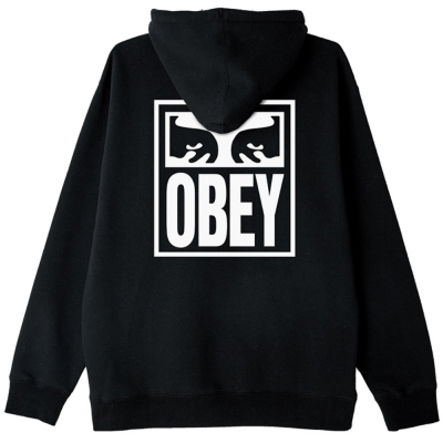 OBEY EYES ICON HOOD PREMIUM BLACK FELPA