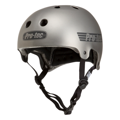 PRO - TEC OLD SCHOOL MATTE METALLIC GUNMETAL CASCO