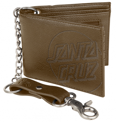 SANTA CRUZ OPUS DOT CHAIN WALLET BROWN PORTAFOGLIO