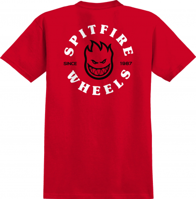 SPITFIRE BIGHEAD CLASSIC RED/WHITE T-SHIRT