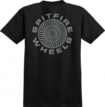 SPITFIRE CLASSIC 87 SWIRL BLACK/METALLIC T-SHIRT