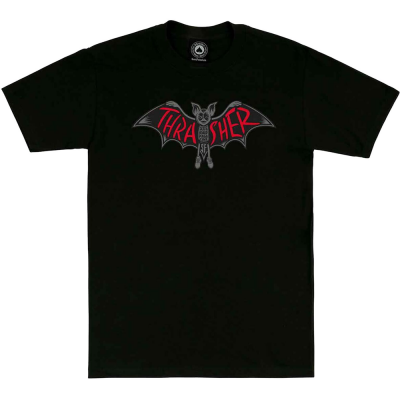 THRASHER BAT BLACK T-SHIRT