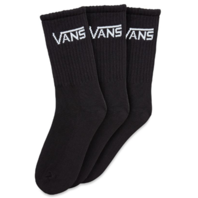 VANS CLASSIC CREW (3PZ) BLACK CALZINI BAMBINO