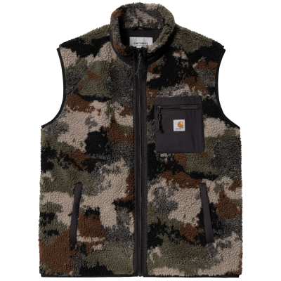 CARHARTT WIP PRENTIS VEST LINER TRAIL JACQUARD WOODLAND/BLACK 
