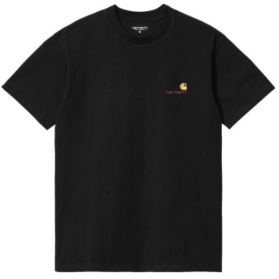 CARHARTT WIP AMERICAN SCRIPT BLACK T-SHIRT