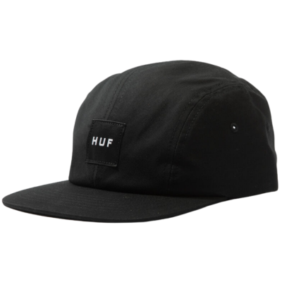 HUF ESSENTIALS BOX LOGO VOLLEY BLACK CAPPELLO