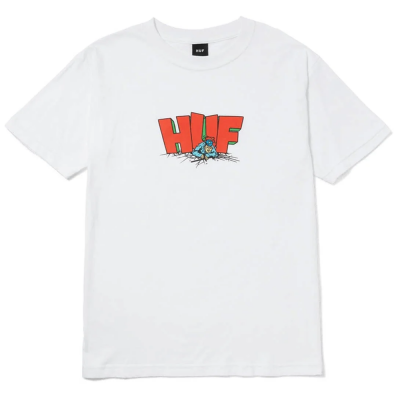 HUF THE DROP WHITE T-SHIRT