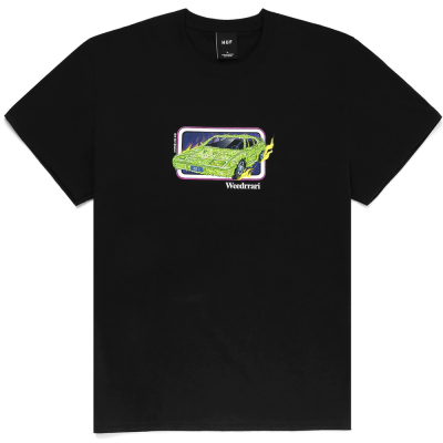 HUF x 420 WEEDERRARI BLACK T-SHIRT